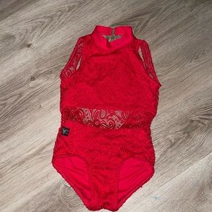 Kandi Kouture leotard in red Size Child extra large